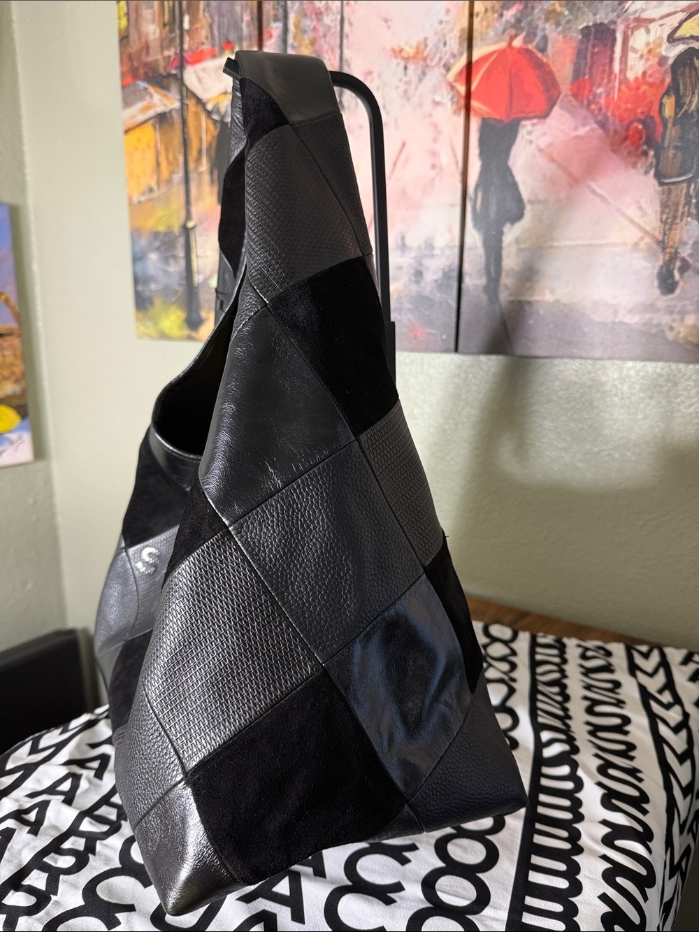 Marc Jacobs The Suede Patchwork Sack Bag - Picture 4 of 11